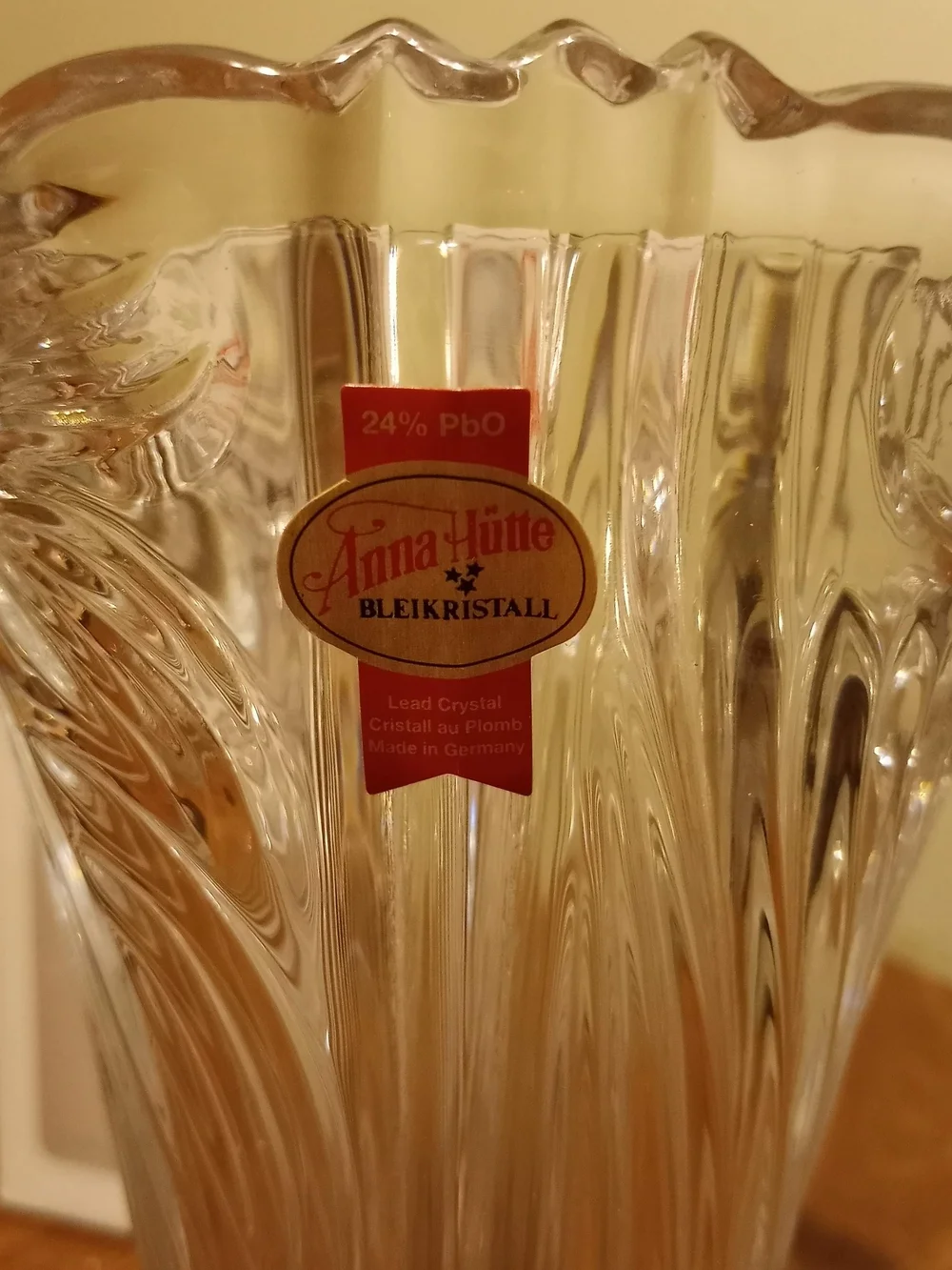 Anna Hutte Bleikristall Vase NIB